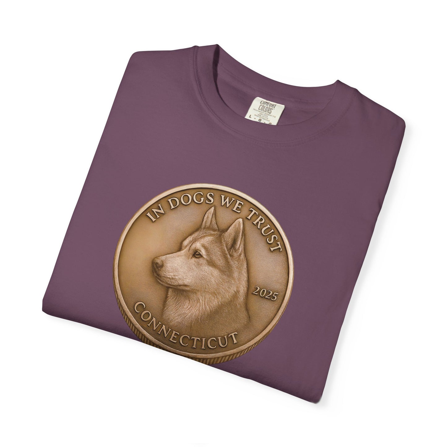 Connecticut State Coin T-Shirt Collection - Proud Dog Breed Illustrations