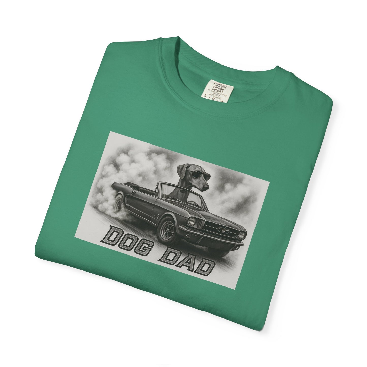 Dog Dad - Azawakh - Cool Dogs in Cool Cars T-Shirt Collection | Funny Dog Lover Apparel for Men