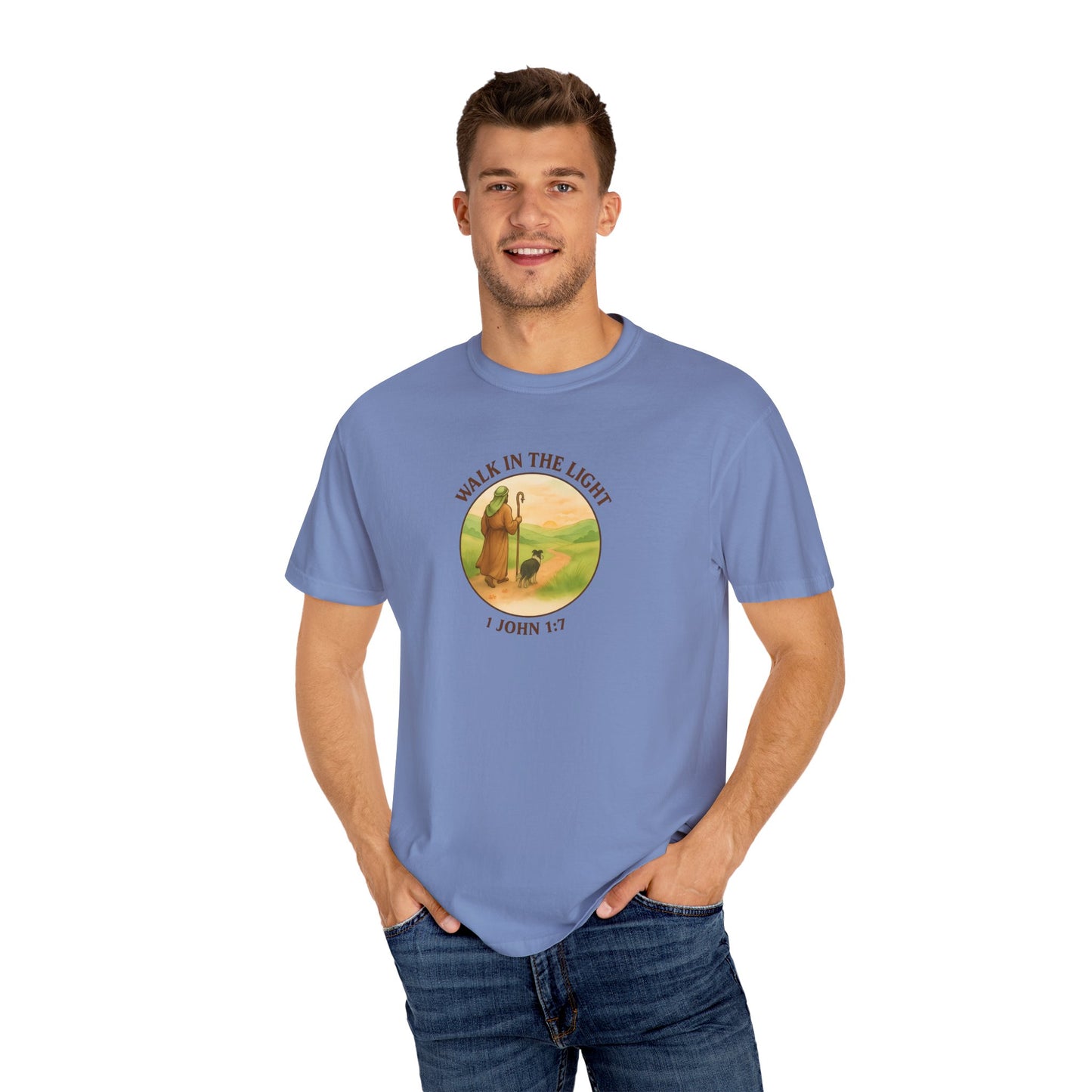 Walk in the light T-Shirt, Casual Fashion Tee, Motivational Gift, Unisex Graphic Tee, Perfect for Gifts and Celebrations