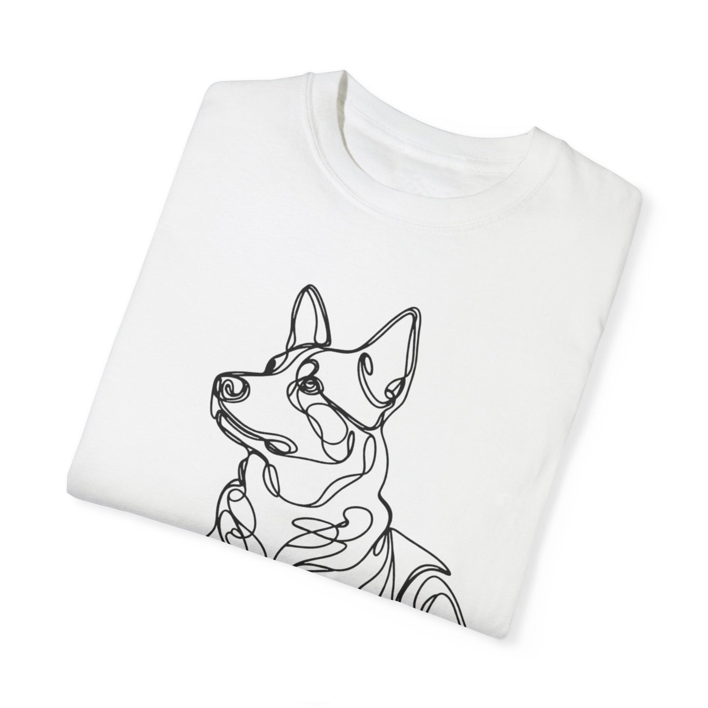 🖤 True Grit – Blue Heeler Line Art Tee - Perfect Gift for Dog Lovers