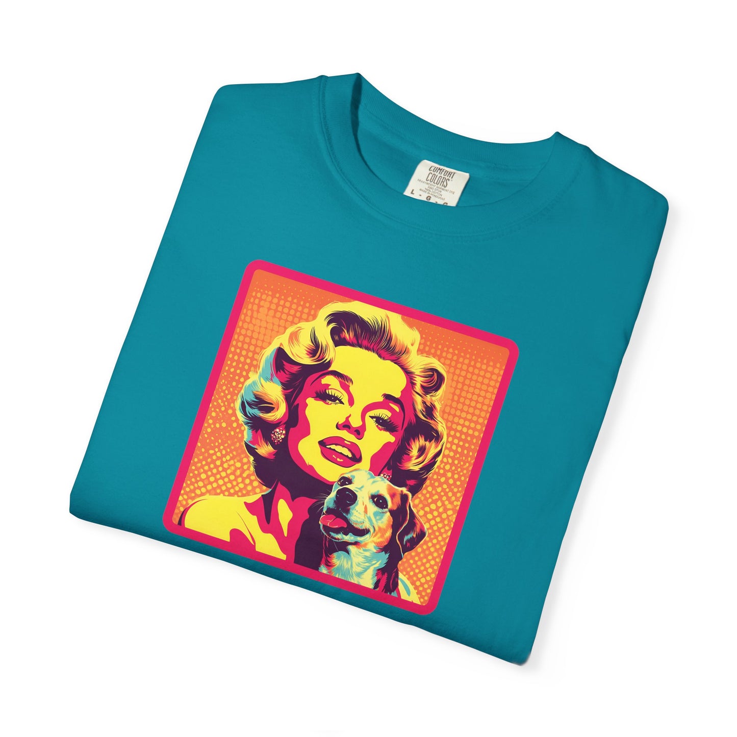Vintage Dog Mom T-shirt - Unisex Garment-Dyed Tee for Dog Lovers