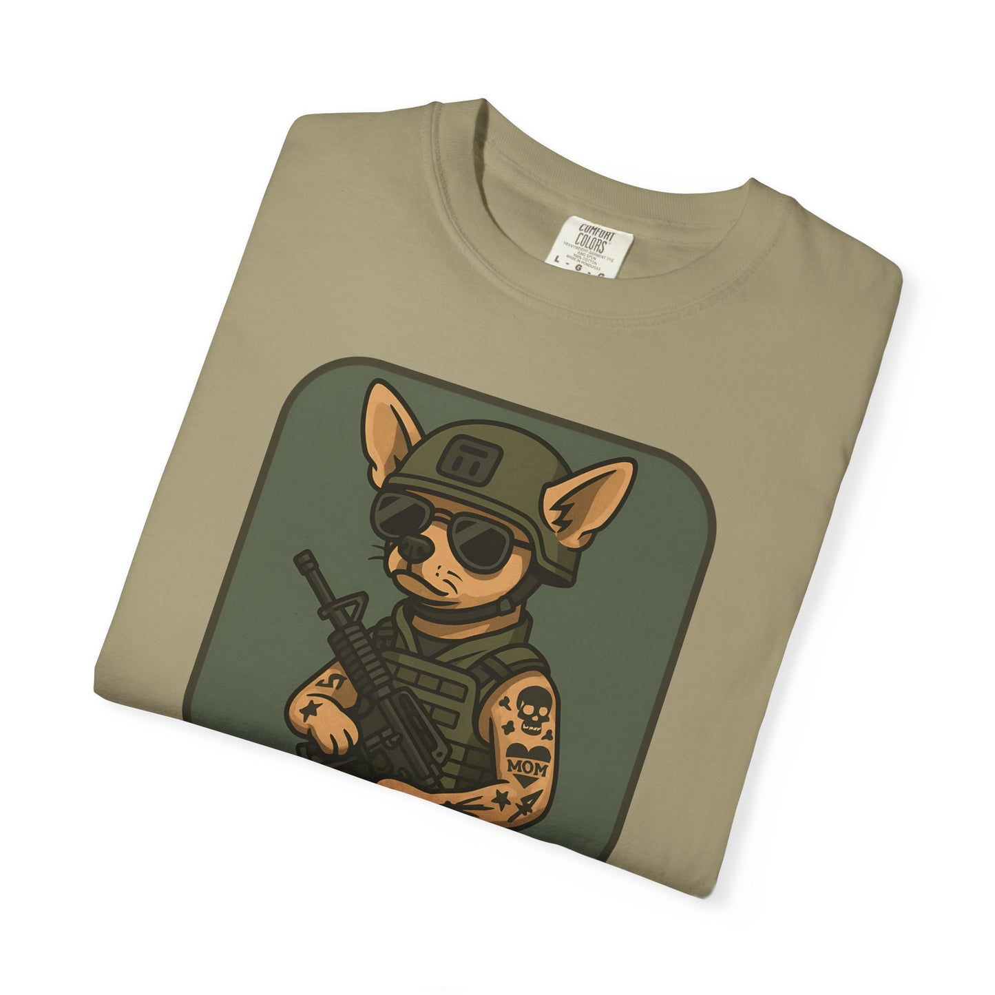 Funny Special Forces Chihuahua Unisex Garment-Dyed T-Shirt