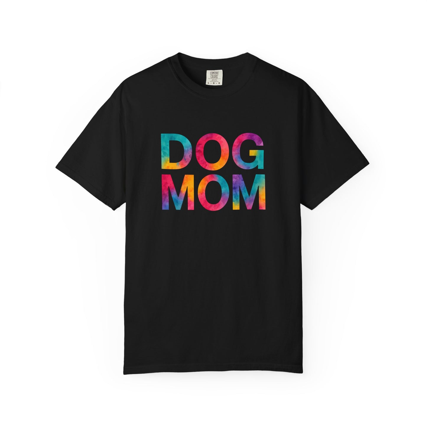 Colorful Dog Mom T-Shirt, Cute Pet Lover Tee, Perfect Gift for Dog Owners, Casual Wear, Animal Lovers Apparel
