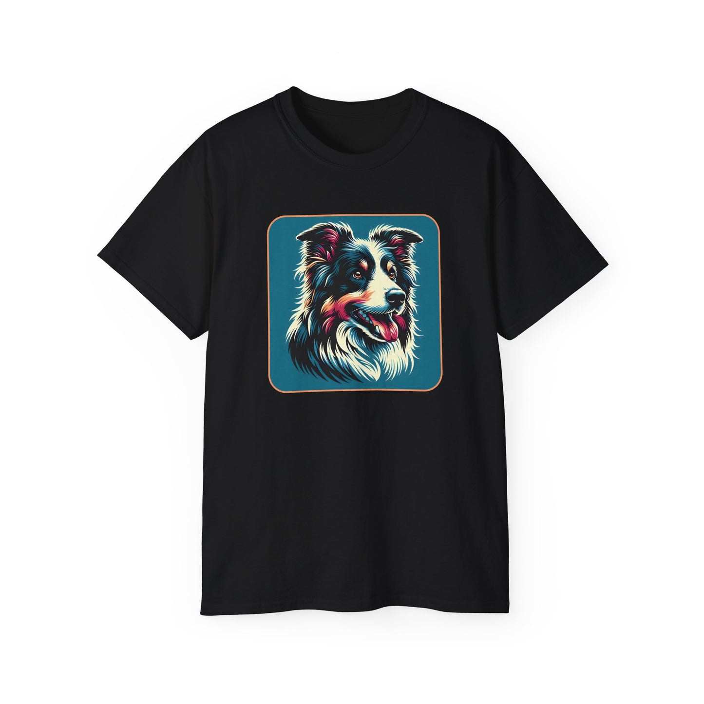⚡ Brain & Beauty – Colorful Border Collie Tee - Perfect for Pet Lovers