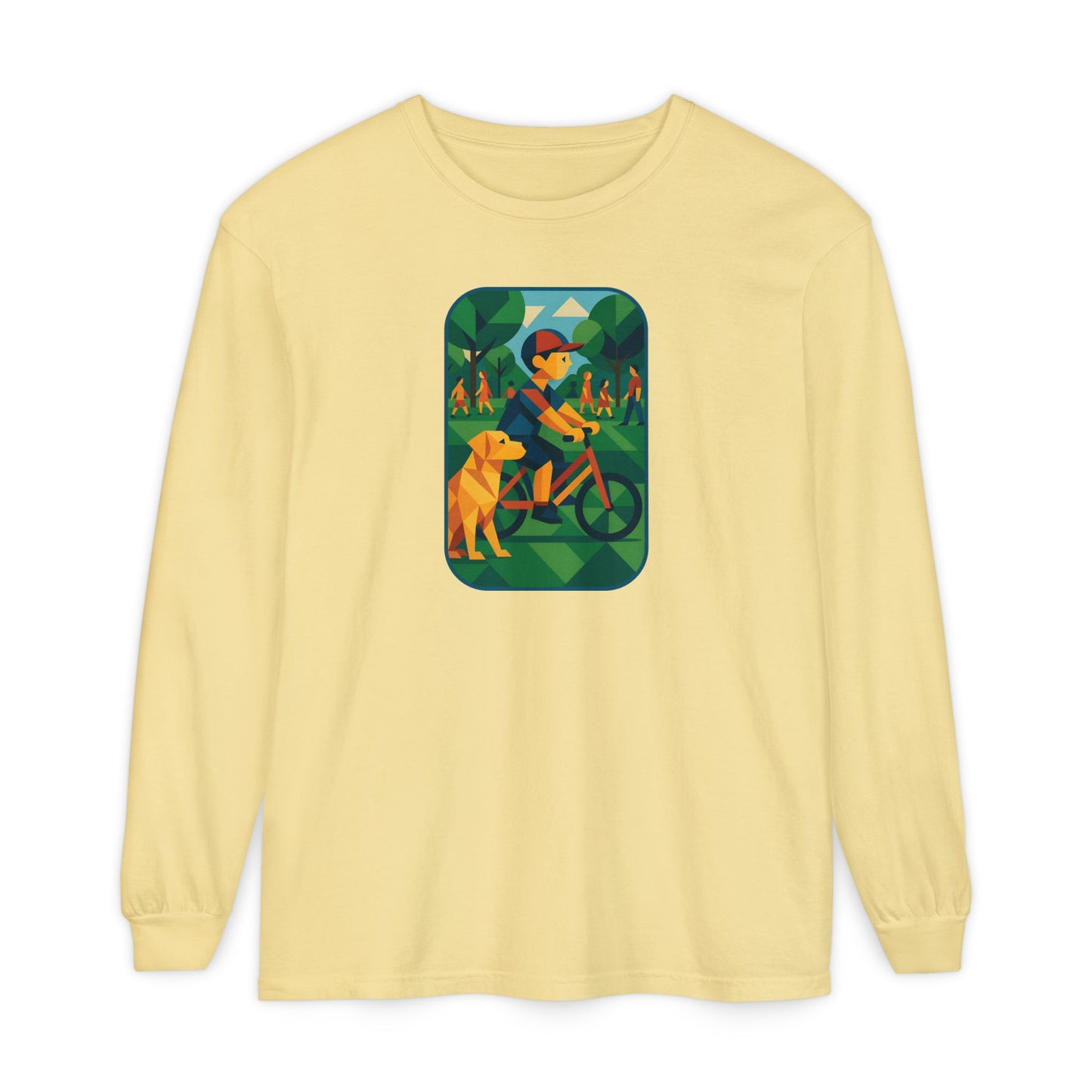 Park Walk Adventure T-Shirt, Eco-Friendly Tee, Dog Lover Apparel, Nature Print Shirt, Perfect for Outdoor Activities