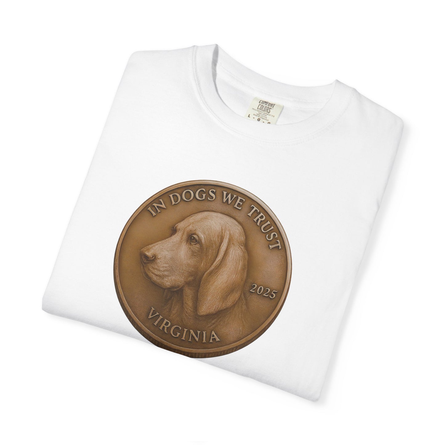 Virginia State Coin T-Shirt Collection - Proud Dog Breed Illustrations