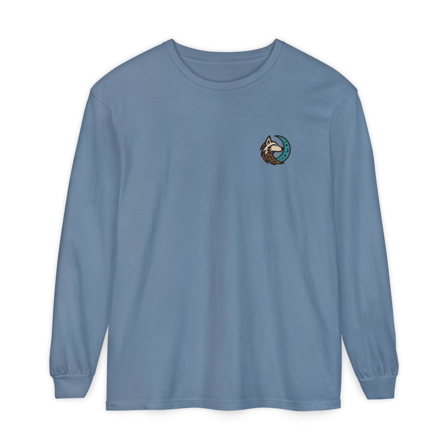 Mystical Indian Princess and a Wolf Long sleeve Tee