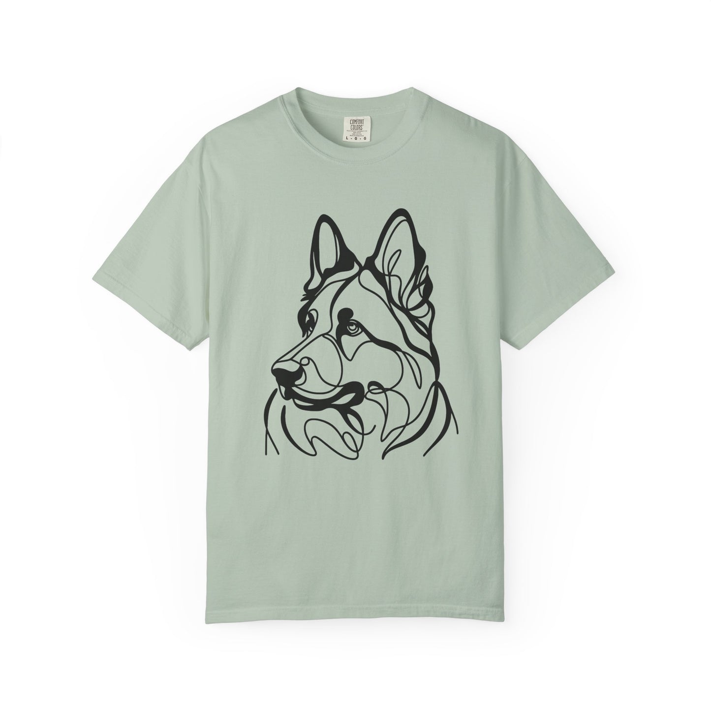Unisex T-shirt German Shepard Line Art