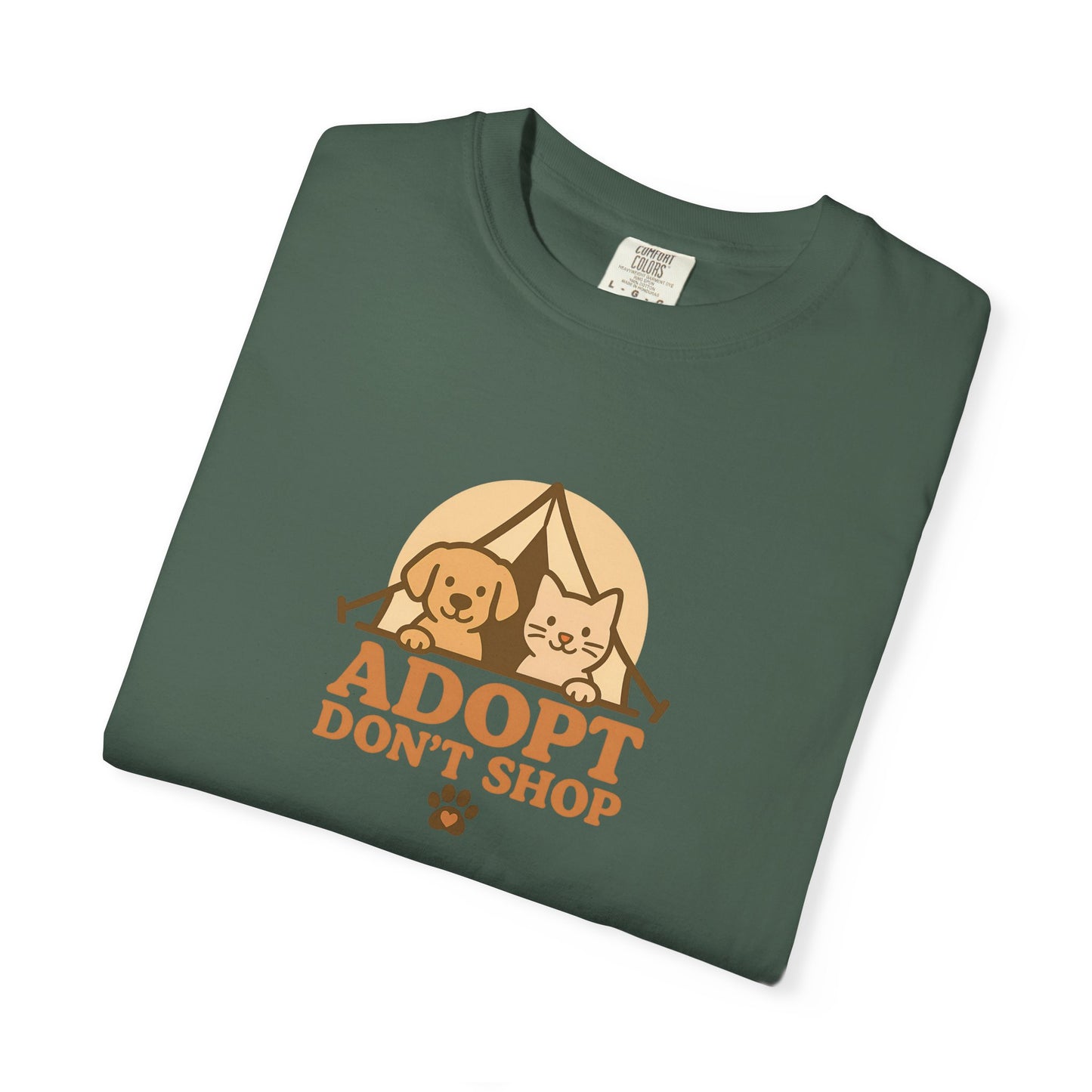 Adopt Don't Shop T-Shirt, Eco-Friendly Tee, Animal Rescue Shirt, Casual Wear, Gift for Pet Lovers, Perfect for Adoption Events