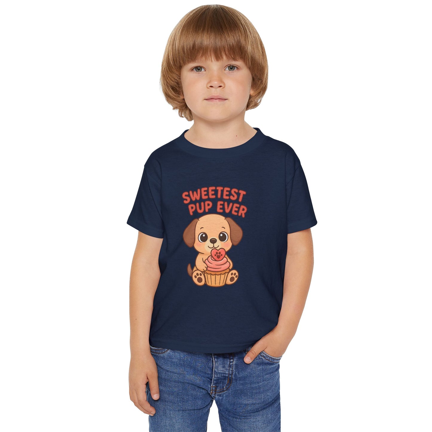 Sweetest Pup Ever Toddler T-Shirt, Cute Dog Tee, Kids Birthday Gift, Animal Lover Apparel, Adorable Pet Shirt