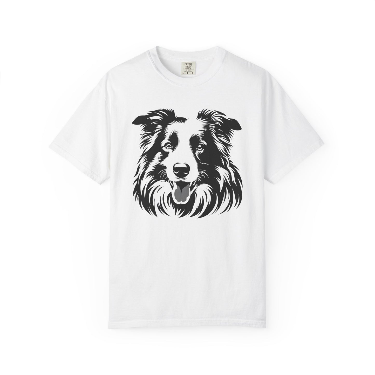 🖤 The Classic Collie – B/W Art Border Collie Tee - Perfect Gift for Dog Lovers