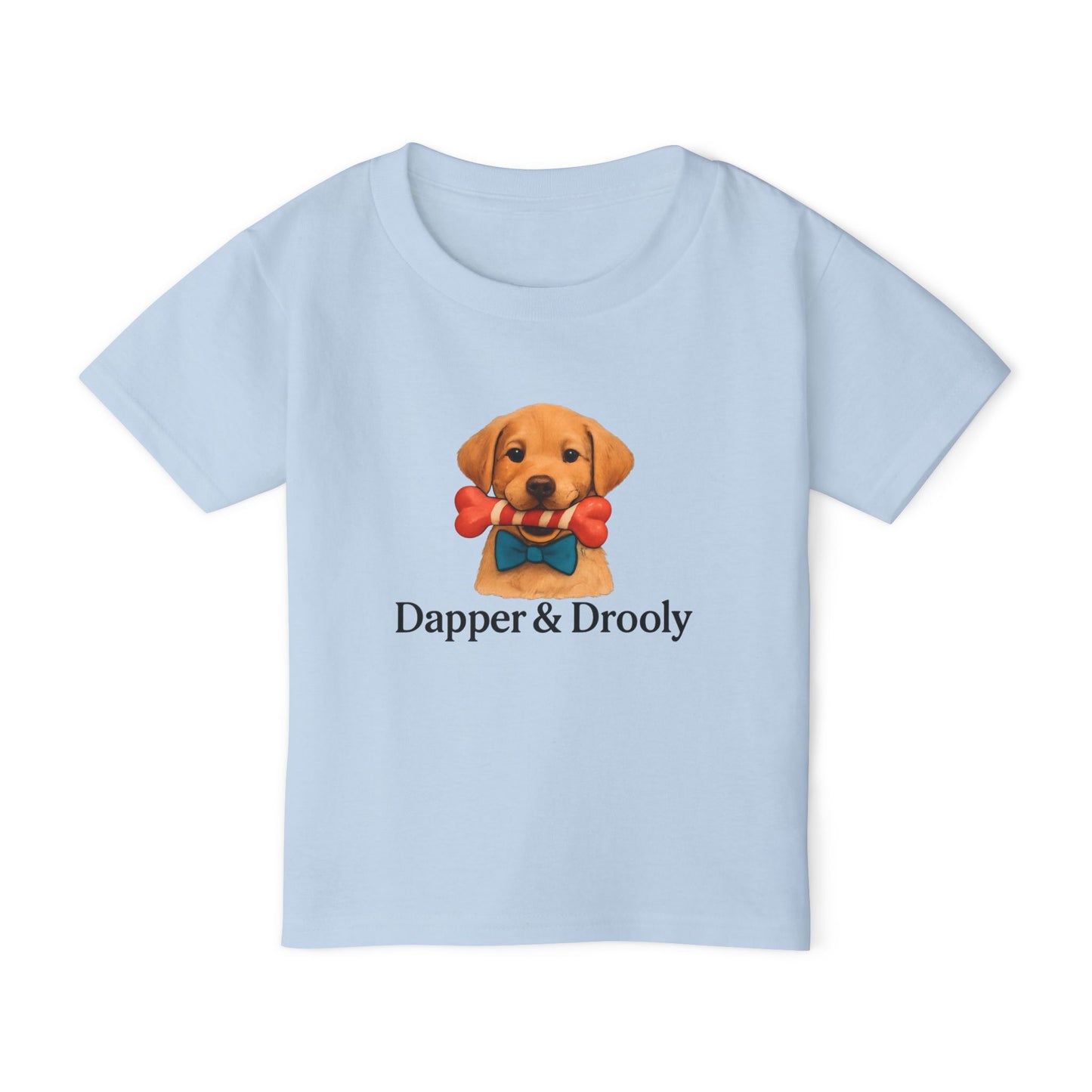 Cute Dog Graphic Toddler T-Shirt, Dapper & Drooly, Pet Lover Gift, Kids Birthday, Funny Kids Shirt, Baby Shower, Animal Lover Apparel