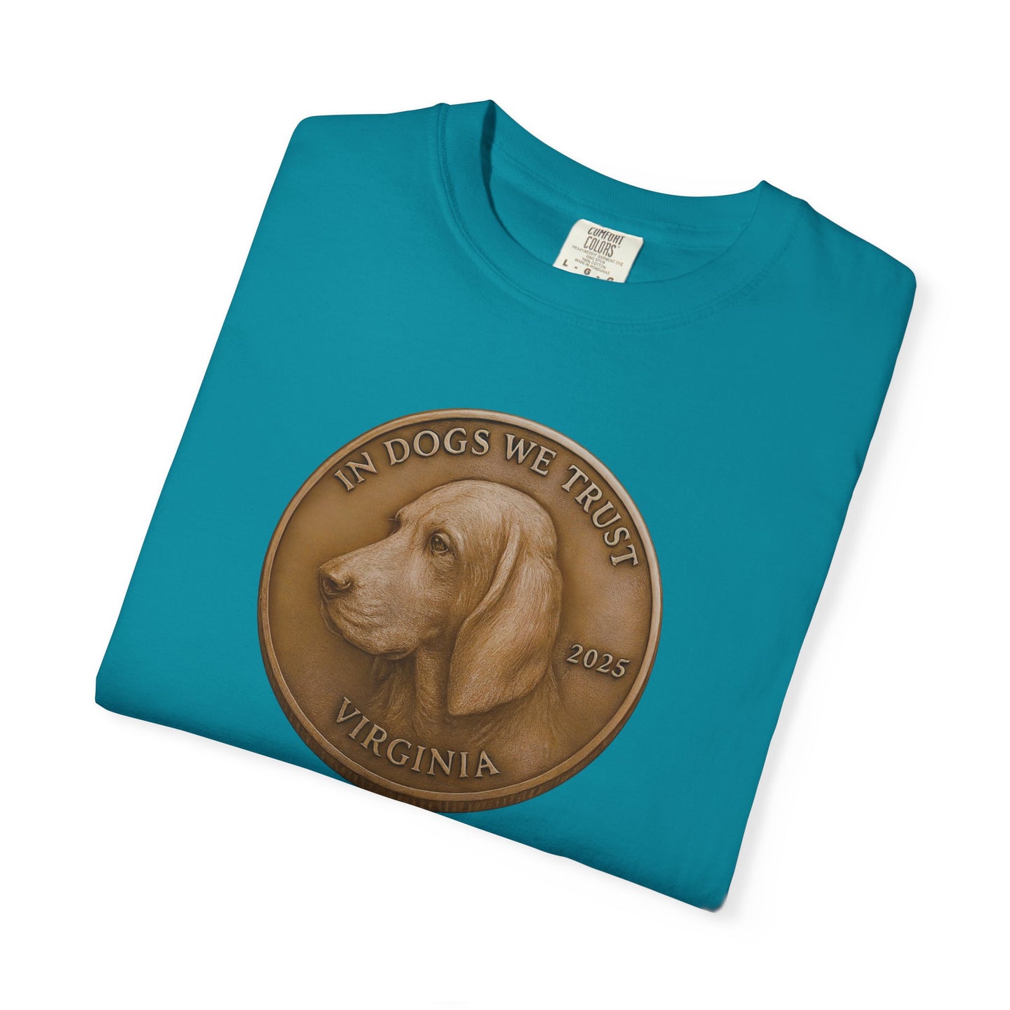 Virginia State Coin T-Shirt Collection - Proud Dog Breed Illustrations
