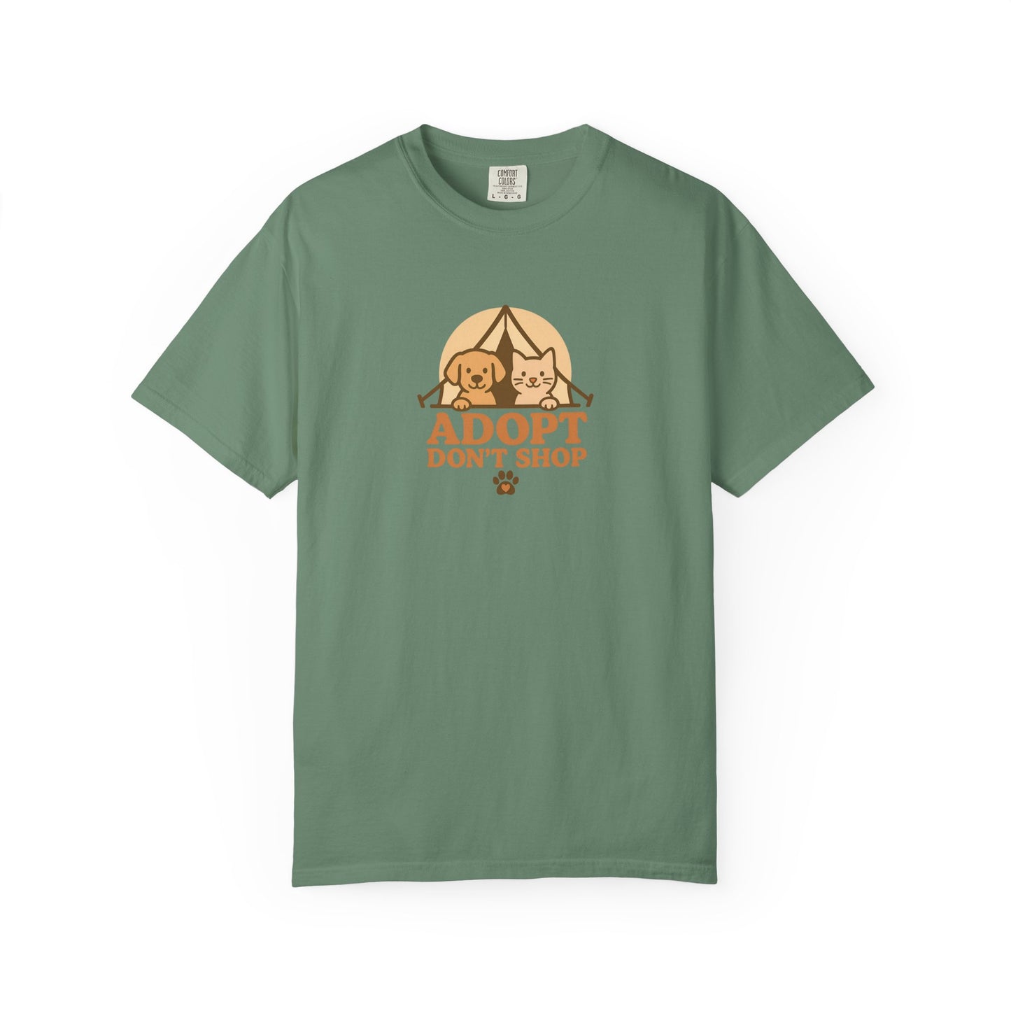 Adopt Don't Shop T-Shirt, Eco-Friendly Tee, Animal Rescue Shirt, Casual Wear, Gift for Pet Lovers, Perfect for Adoption Events