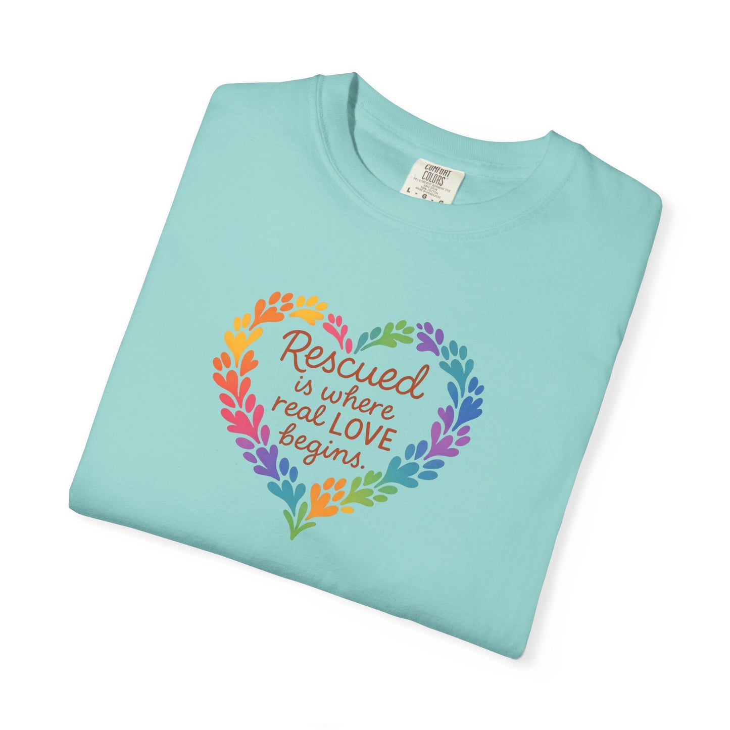 Heartwarming Rescue T-Shirt for Animal Lovers, Gift for Pet Owners, Adoption Day, Love Your Pet, Eco-Friendly Apparel