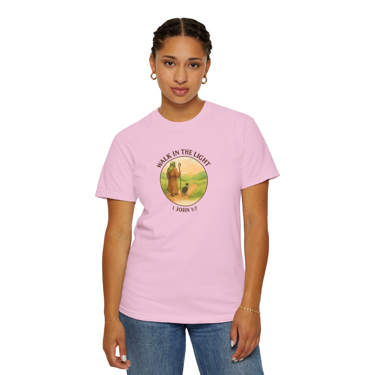 Walk in the light T-Shirt, Casual Fashion Tee, Motivational Gift, Unisex Graphic Tee, Perfect for Gifts and Celebrations