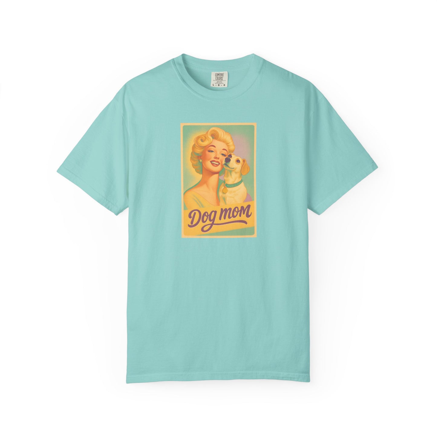 Vintage Dog Mom T-shirt - Unisex Garment-Dyed Tee for Dog Lovers