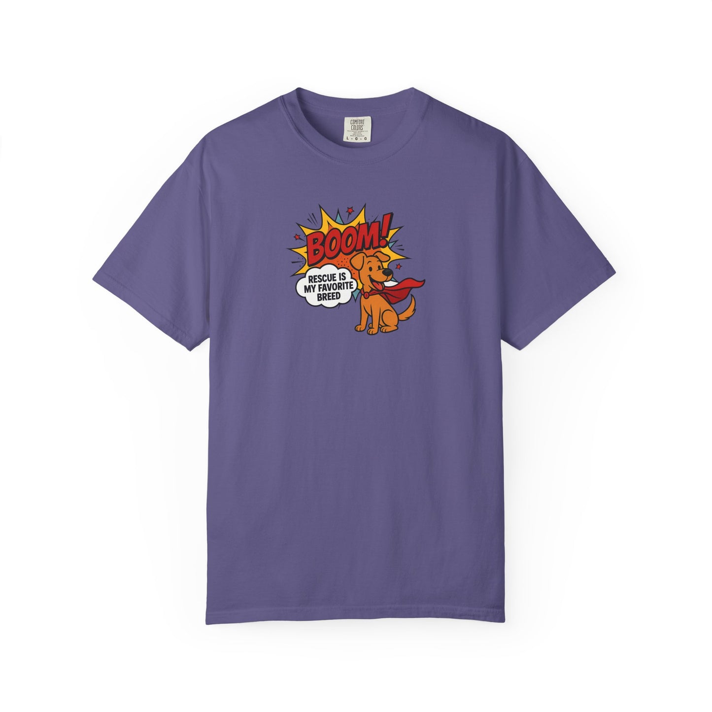 Superhero Dog Rescue T-Shirt | Fun Graphic Tee, Gift for Dog Lovers, Casual Wear, Pet Lover Shirt, Birthday Present, Animal Apparel