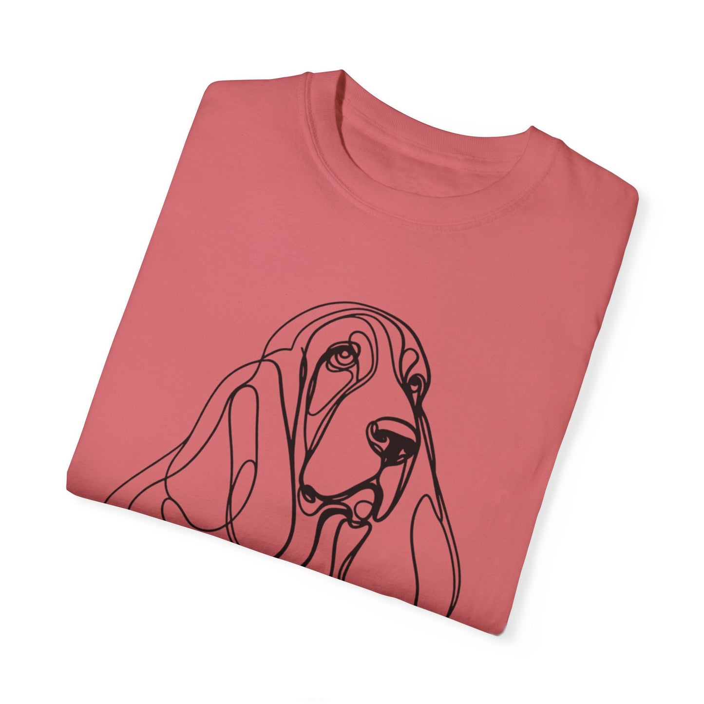 π Low & Loyal β Basset Hound Line Art Tee β Perfect for Dog Lovers