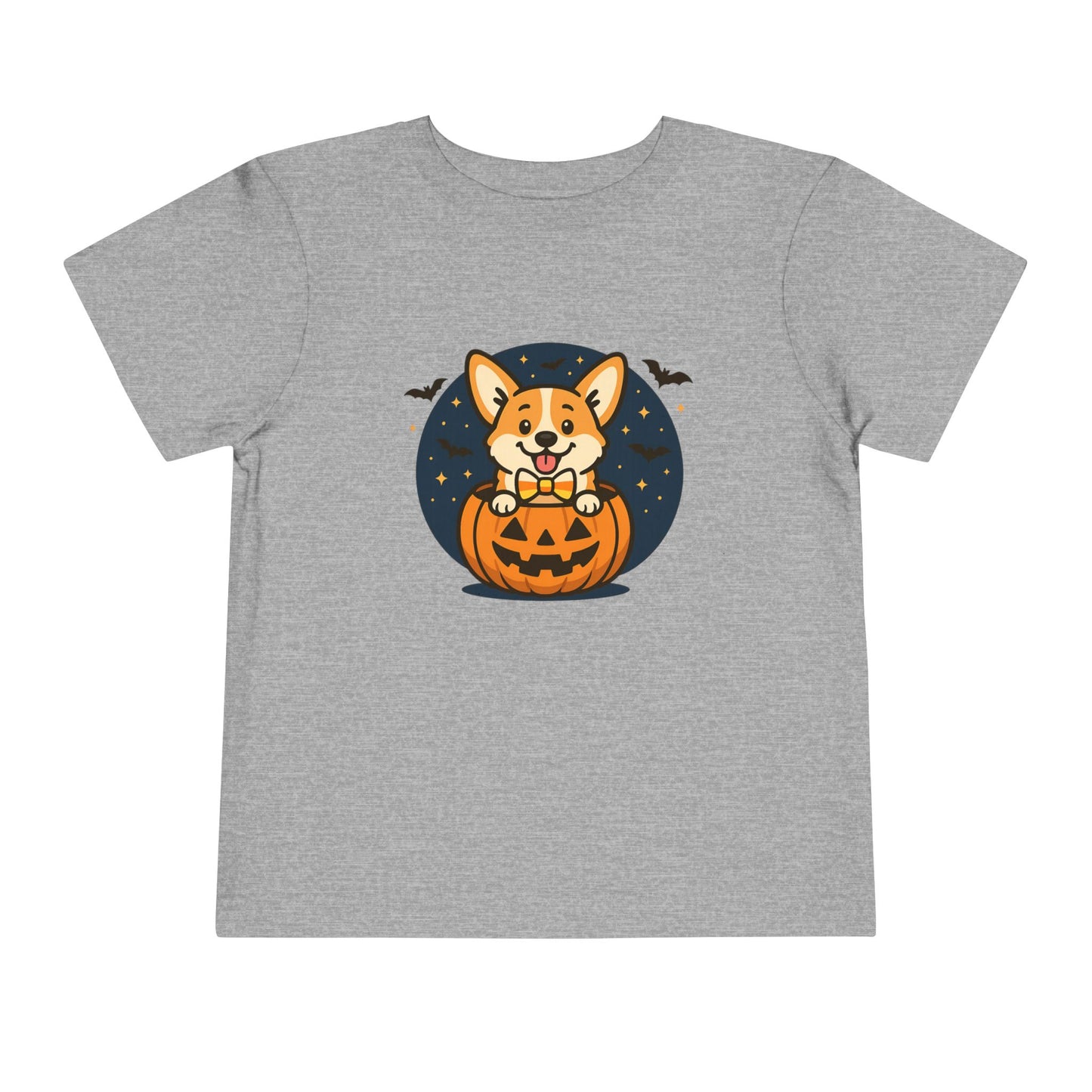 Adorable Halloween Corgi Toddler Tee, Kids Halloween Shirt, Corgi Pumpkin T-Shirt, Toddler Costume Tee, Party Outfit