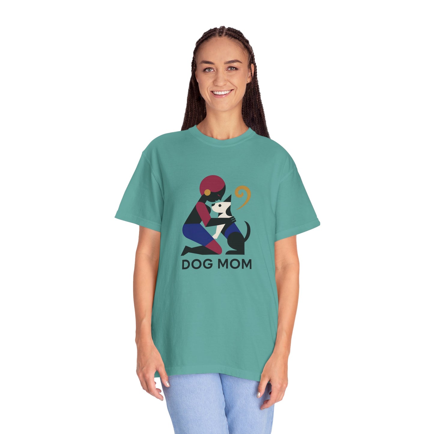 Dog Mom Unisex Garment-Dyed T-Shirt – Perfect Gift for Pet Lovers