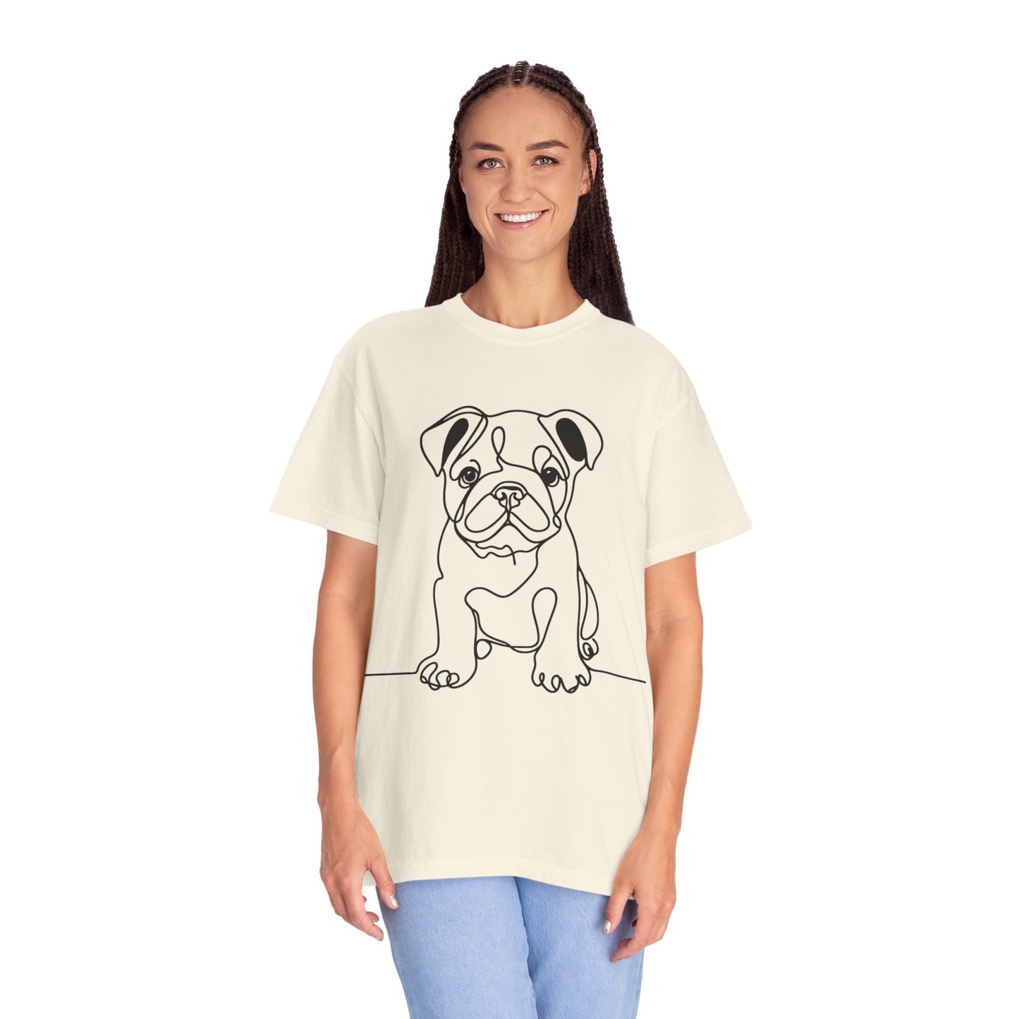 Adorable Bulldog Graphic Unisex T-Shirt