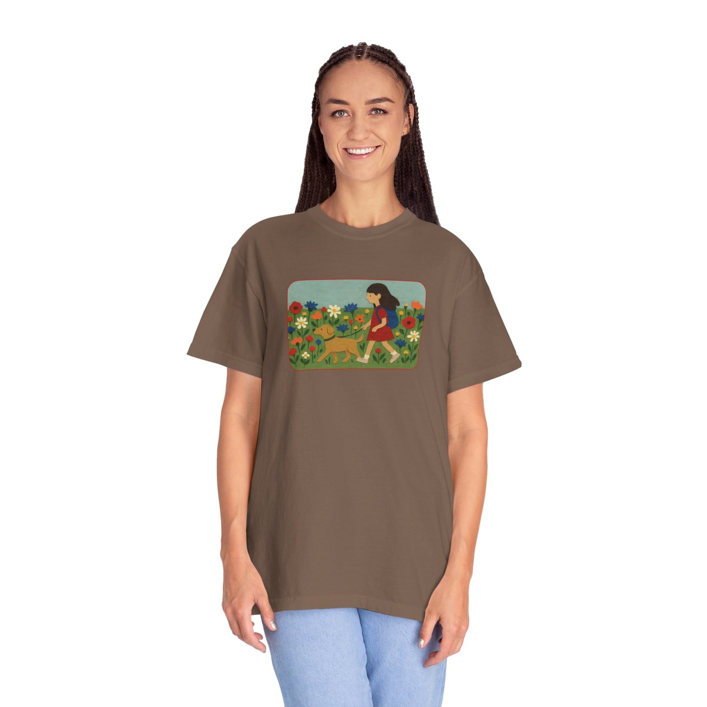 Dog Walking Collage T-shirt