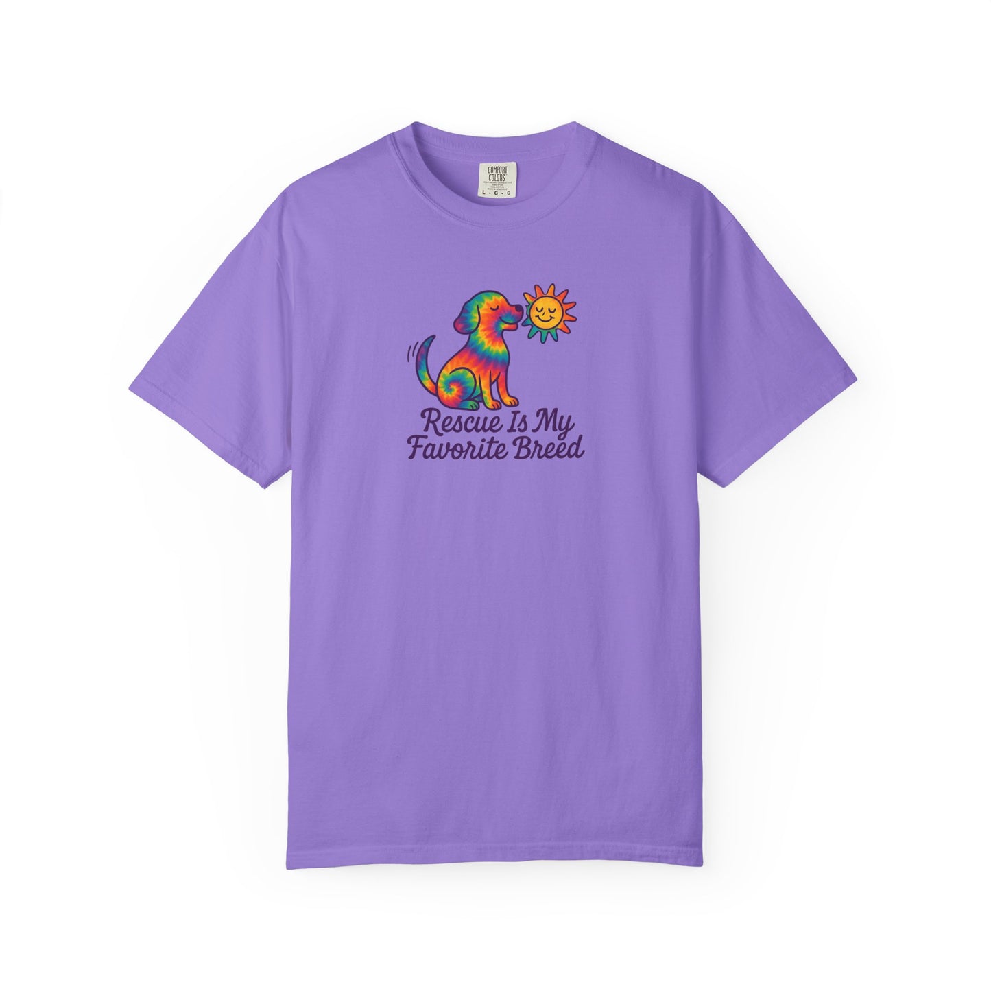 Rescue Dog Lover T-shirt, Unisex Garment-Dyed T-shirt, Animal Rescue Tee, Pet Adoption Shirt, Cute Dog T-shirt, Gift for Dog Lovers
