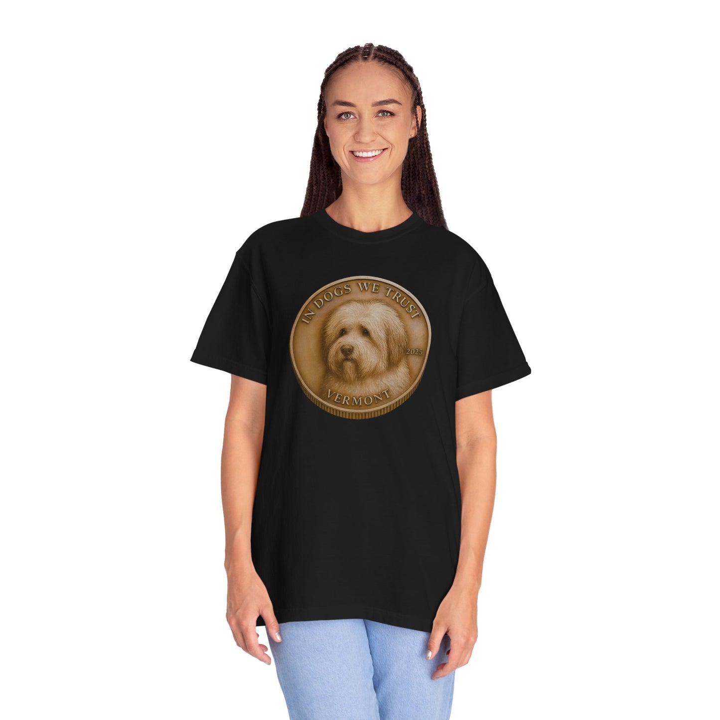 Vermont State Coin T-Shirt Collection - Proud Dog Breed Illustrations