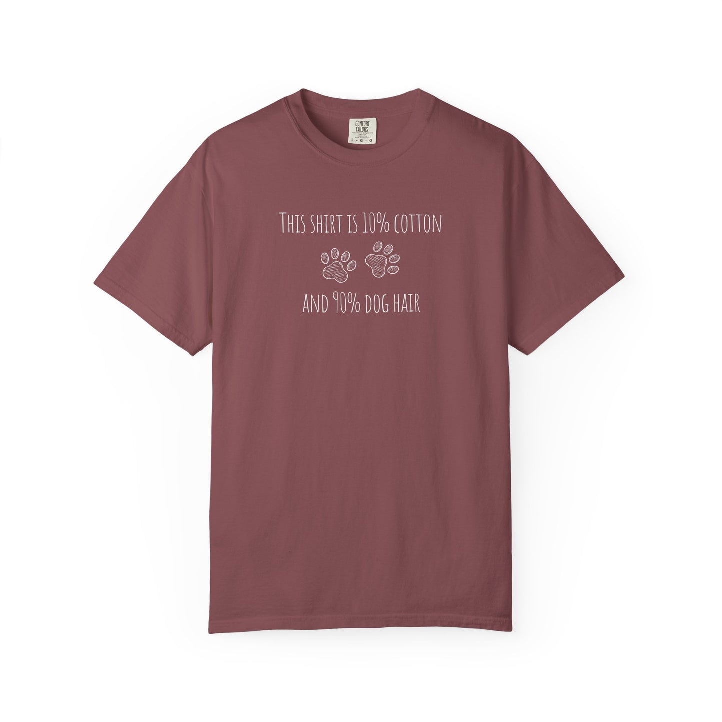 10% cotton 90% dog hair Unisex Garment-Dyed T-shirt - Casual Comfort for Trendsetters