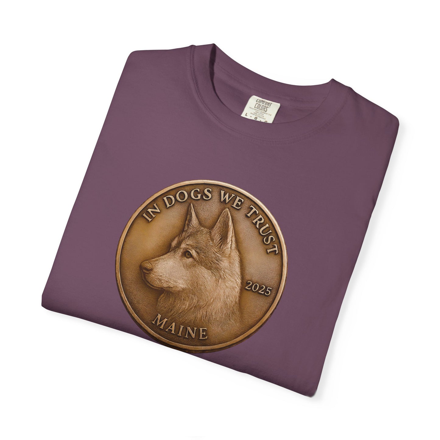 Maine State Coin T-Shirt Collection - Proud Dog Breed Illustrations