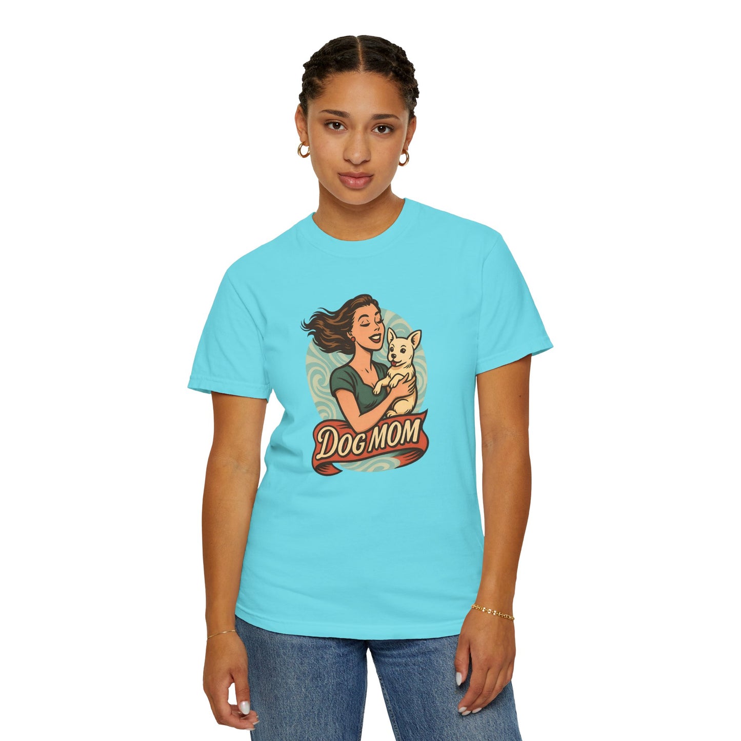 Dog Mom T-Shirt, Unisex Tee for Pet Lovers, Gift for Dog Owners, Casual Wear, Animal Lover Apparel
