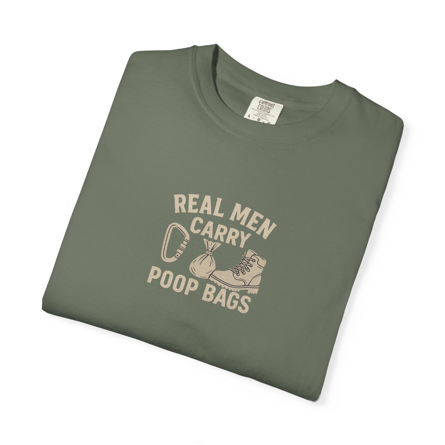 Real Men Carry Poop Bags Dog Dad T-Shirt