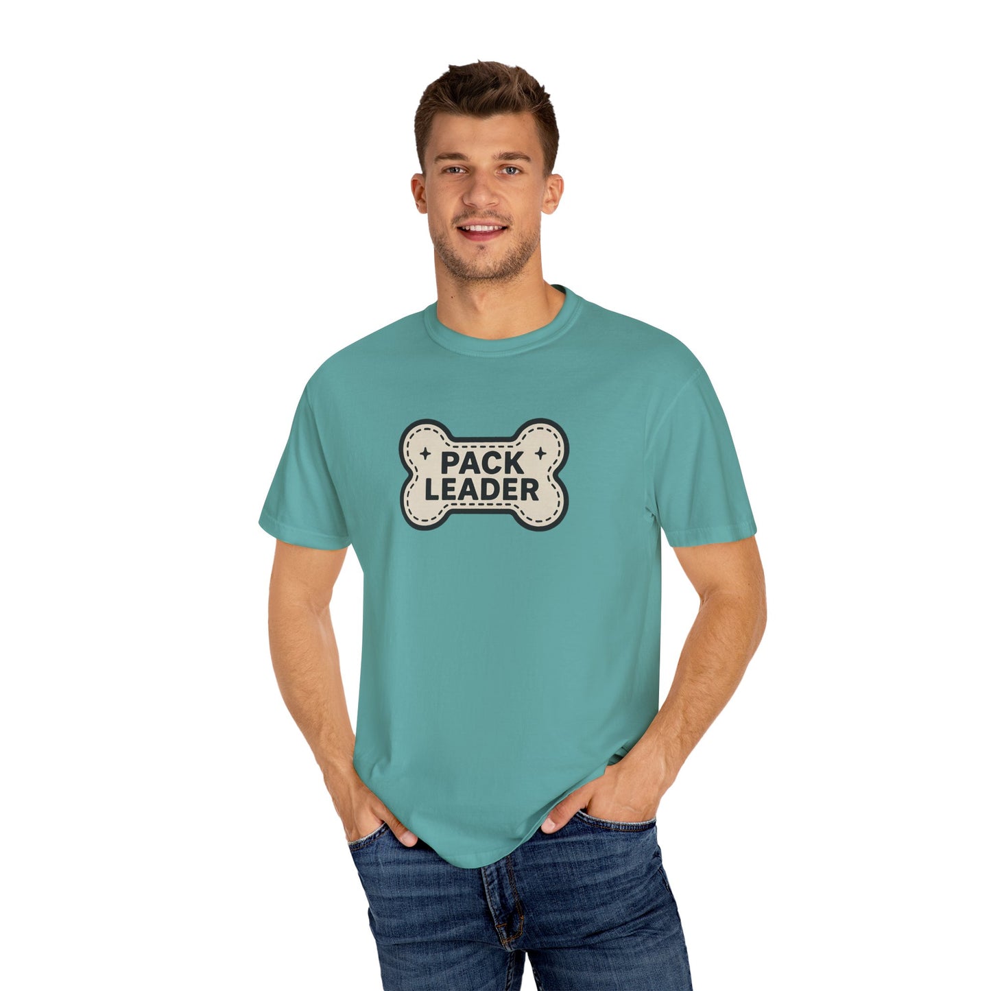 Pack Leader Unisex Garment-Dyed T-Shirt | Funny Dog Owner Gift, Pet Lover Tee, Casual Wear, Dog Mom, Animal Rescue Apparel