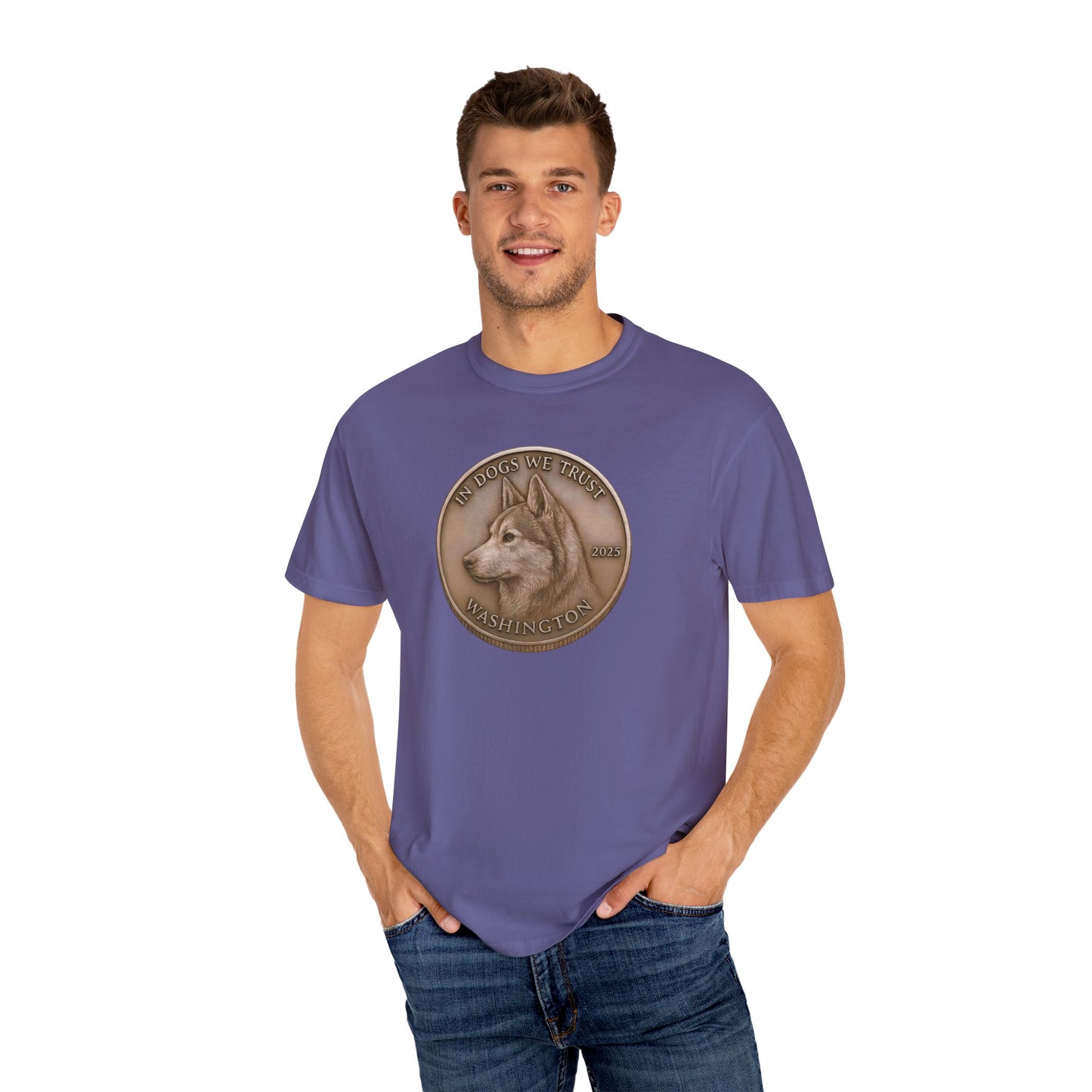 Washington State Coin T-Shirt Collection - Proud Dog Breed Illustrations