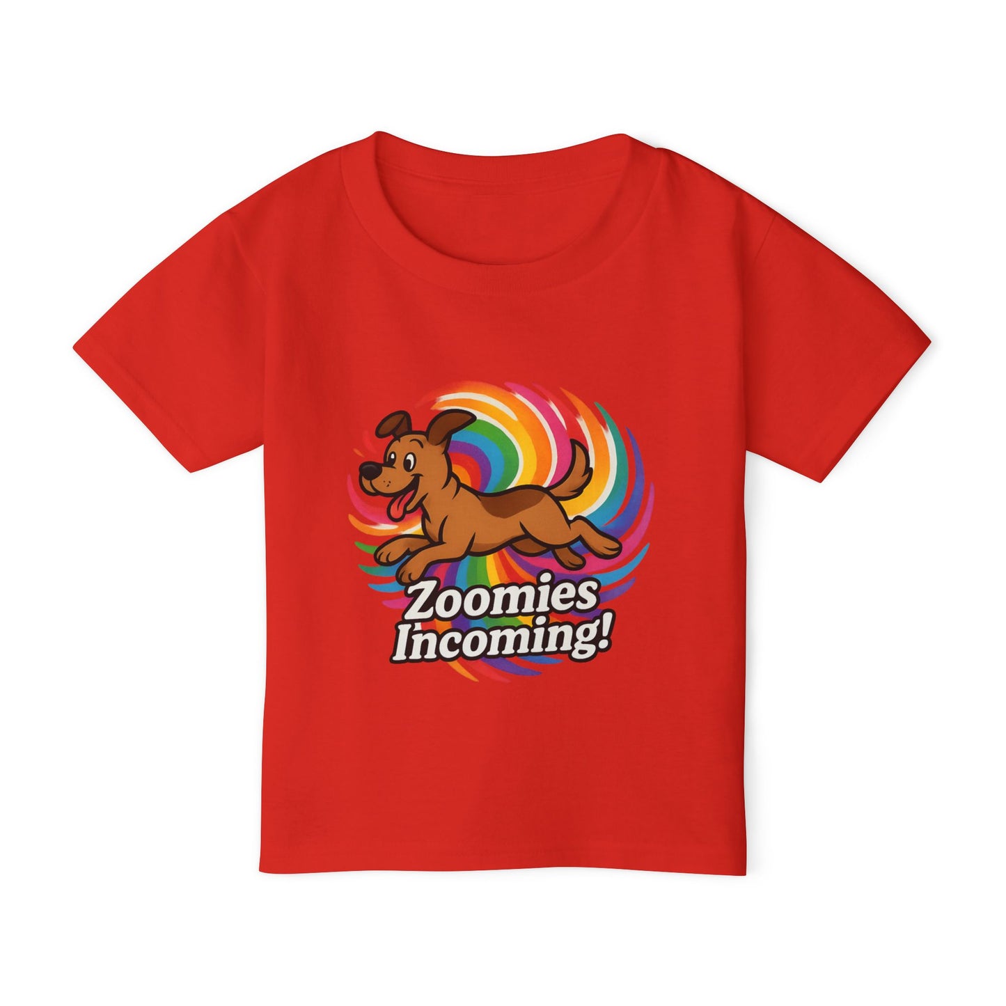 Playful Toddler T-Shirt - "Zoomies Incoming!" Cute Dog Tee, Kids Apparel, Fun Gift for Birthdays, Pet Lovers, Playtime