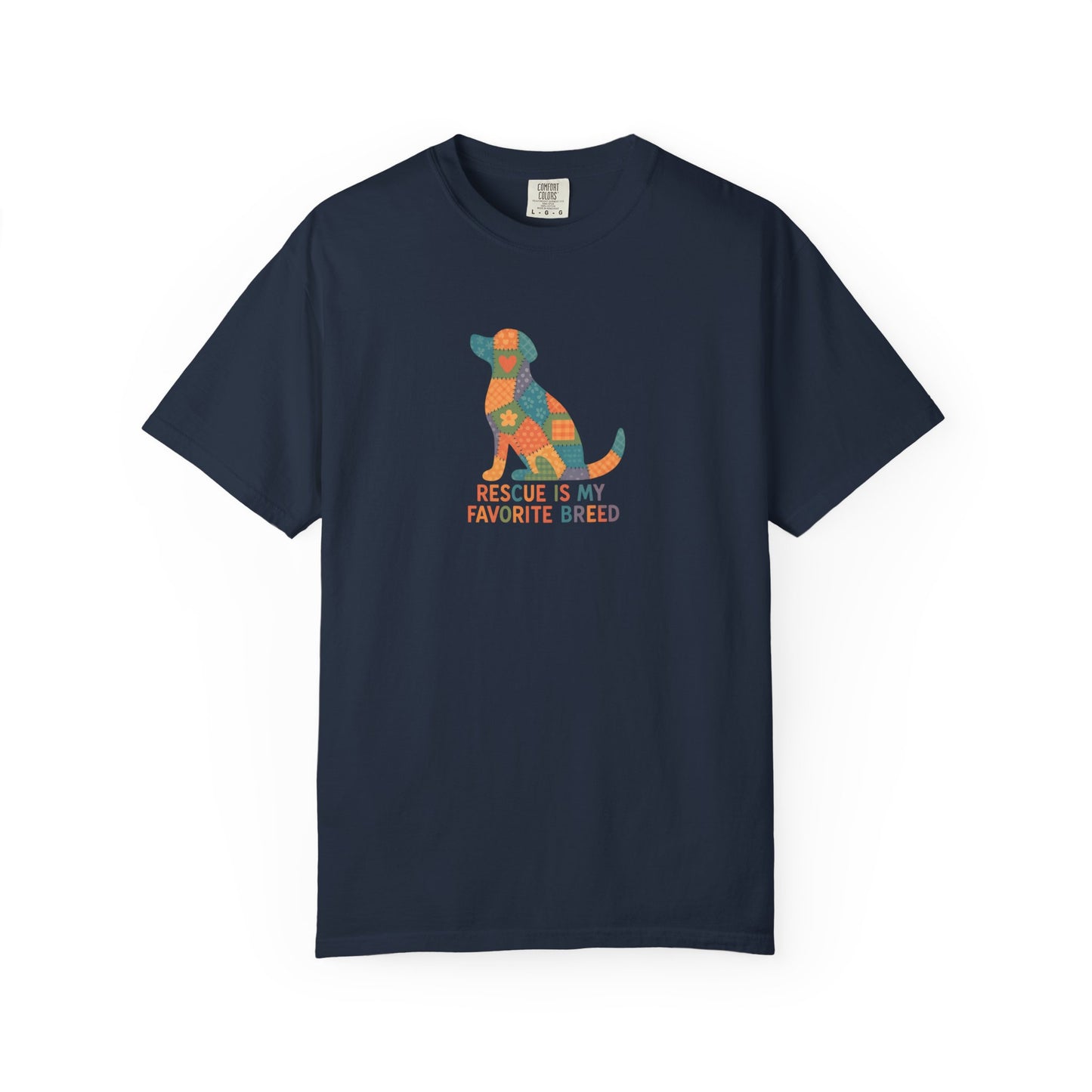 Rescue Is My Favorite Breed Unisex T-Shirt - Dog Lover Gift, Animal Rescue T-shirt, Casual Wear, Pet Adoption Tee, Gift for Dog Owners