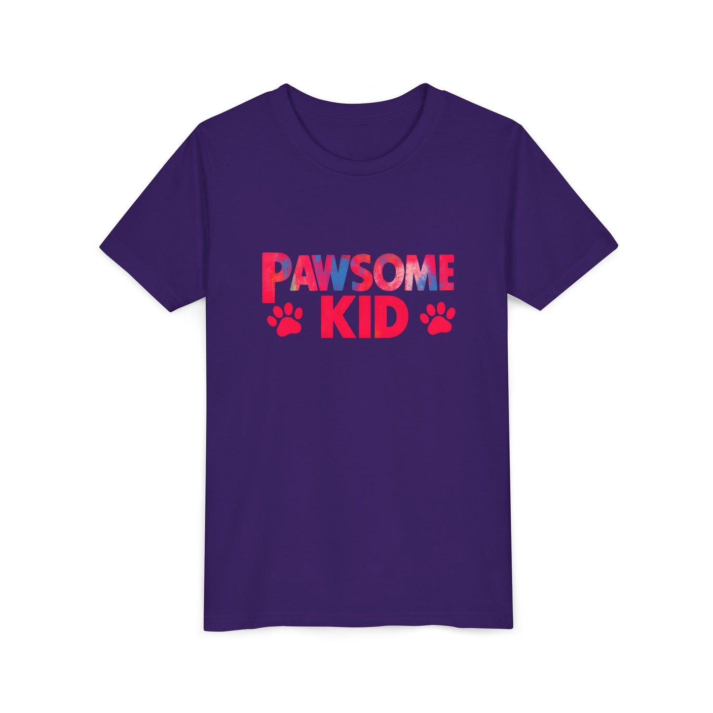 Pawsome Kid Tee, Youth Short Sleeve T-Shirt for Animal Lovers, Fun Gift for Kids Birthday, Pet Lovers Apparel, Cute Animal Shirt
