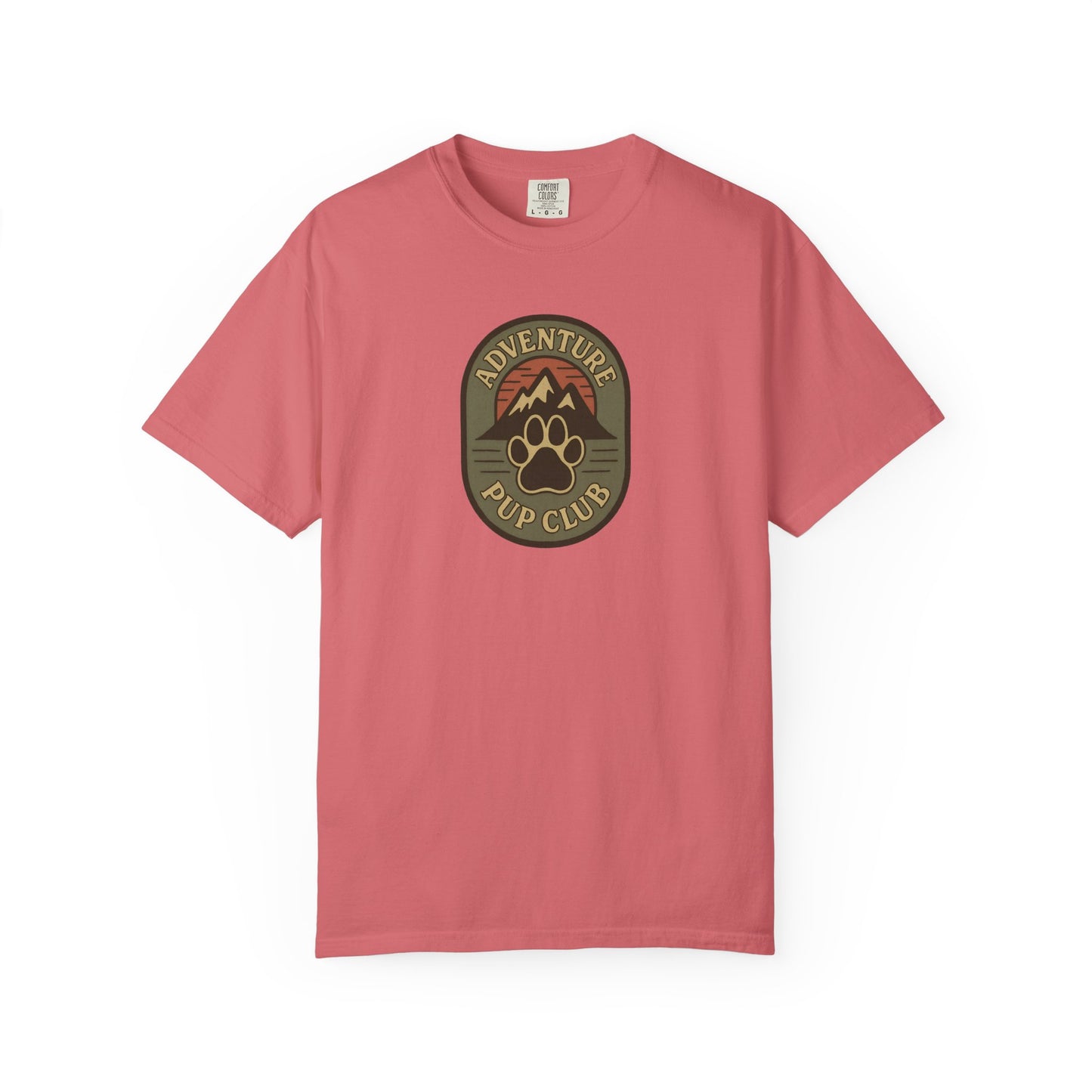 Adventure Pup Club Unisex Garment-Dyed T-Shirt, Dog Lover Gift, Outdoor Adventure Apparel, Pet Club Tee, Nature Lover Shirt