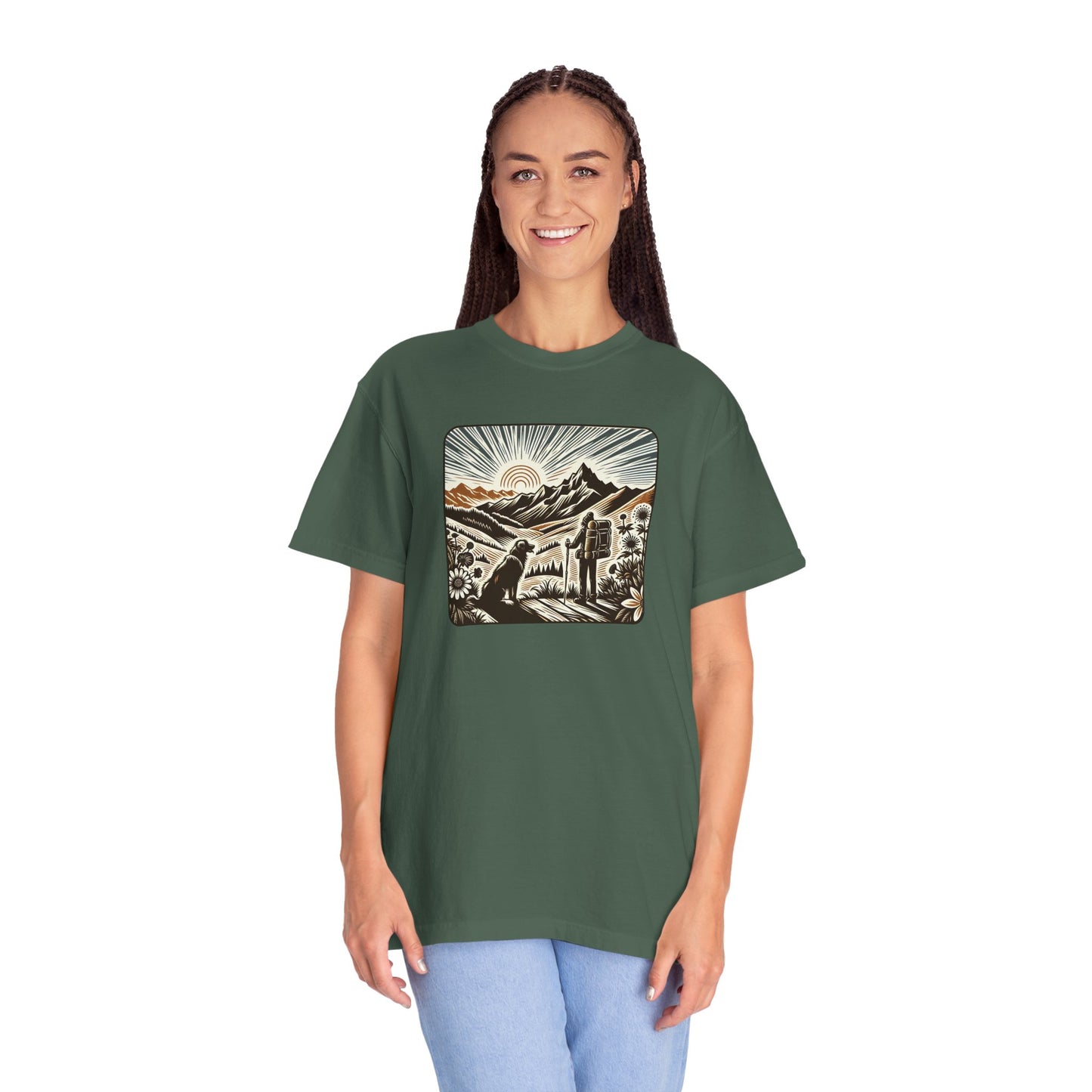 Adventure Awaits Unisex Garment-Dyed T-Shirt