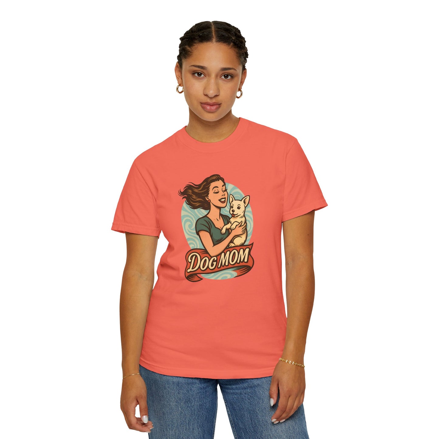 Dog Mom T-Shirt, Unisex Tee for Pet Lovers, Gift for Dog Owners, Casual Wear, Animal Lover Apparel
