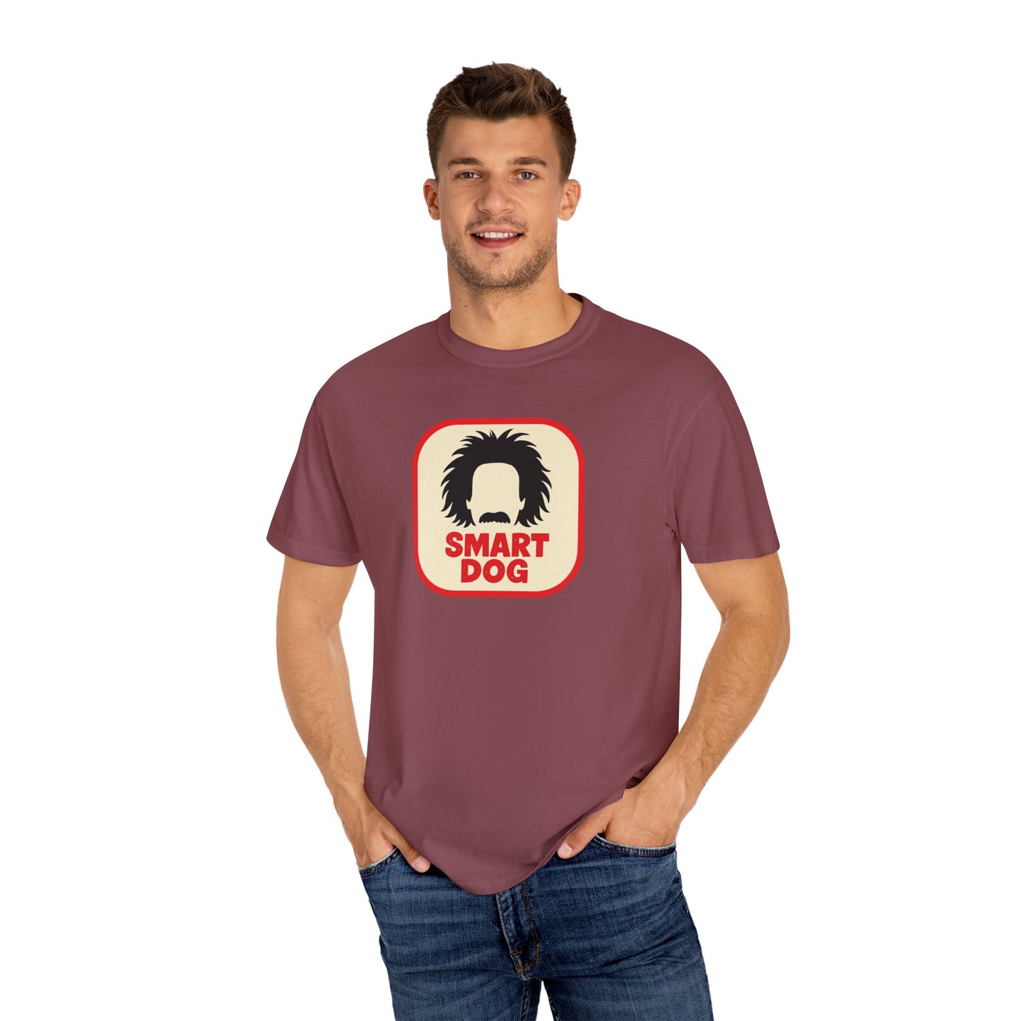 Dog Lover Graphic T-shirt - Smart Dog, Albert Einstein Design