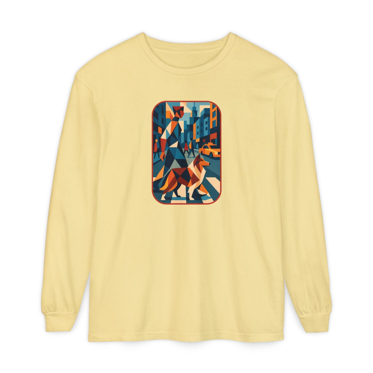City Walk Tee for Animal Lovers, Casual Wear, Gift for Him/Her, Art-Inspired Apparel, Unique Artwork T-Shirt