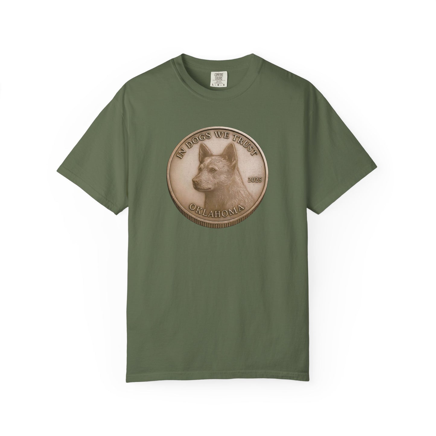 Oklahoma State Coin T-Shirt Collection - Proud Dog Breed Illustrations