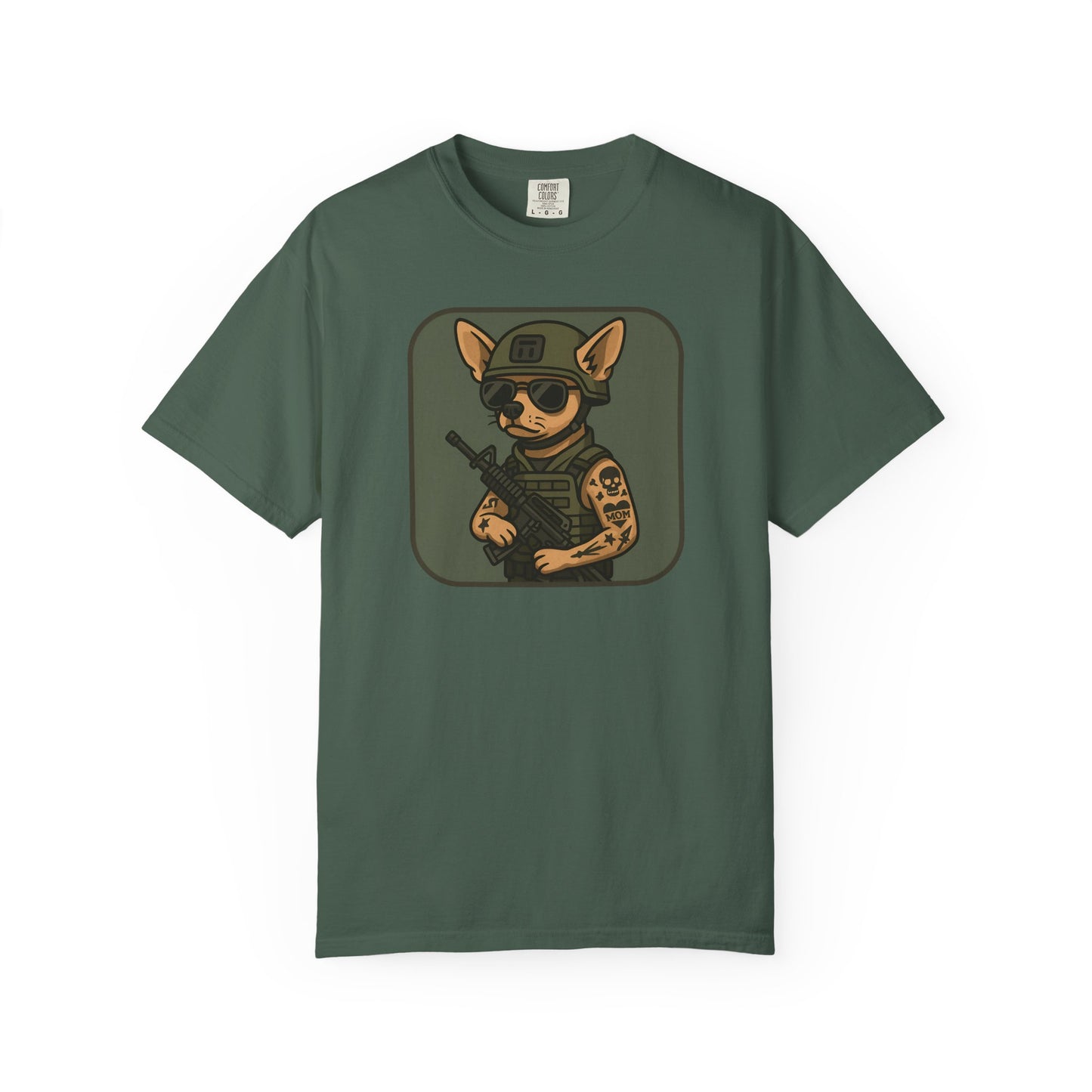 Funny Special Forces Chihuahua Unisex Garment-Dyed T-Shirt