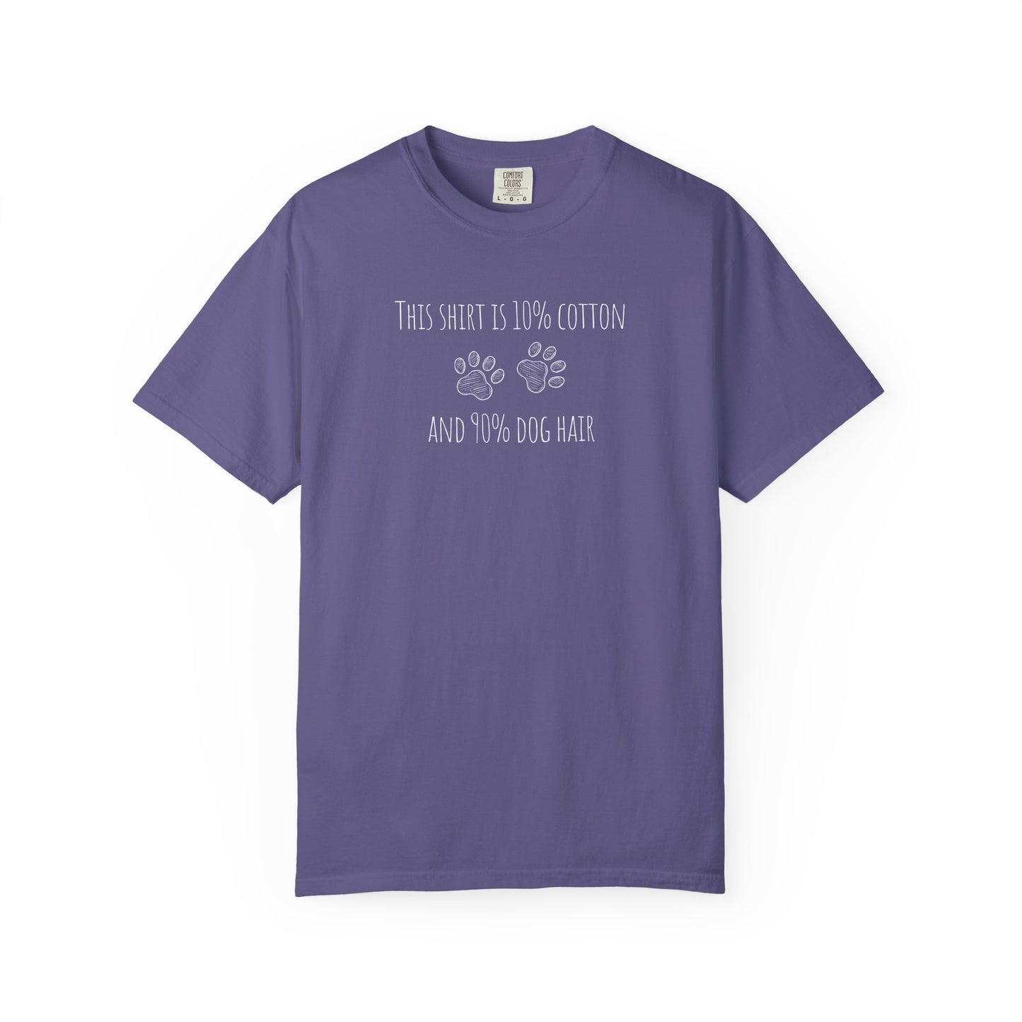 10% cotton 90% dog hair Unisex Garment-Dyed T-shirt - Casual Comfort for Trendsetters