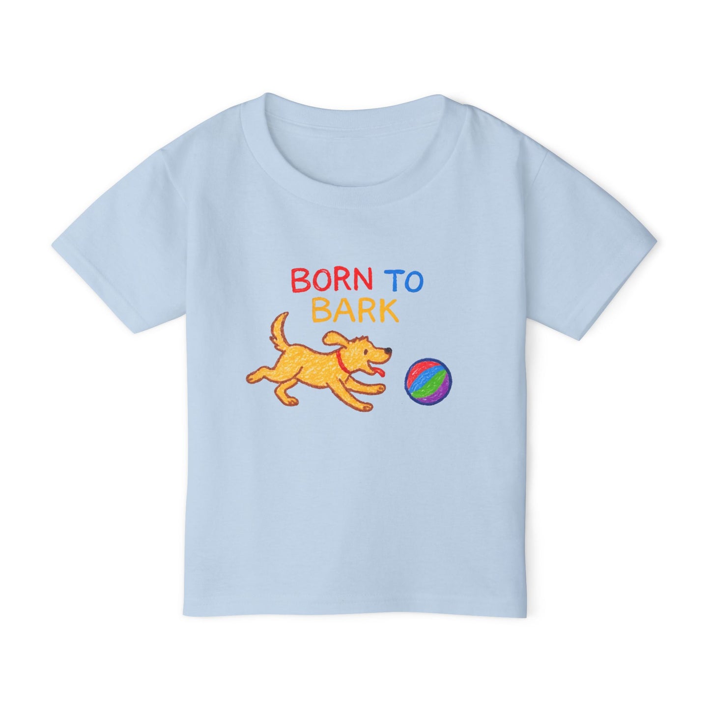 Toddler T-Shirt - Born to Bark Dog Lover Tee, Cute Pet Gift, Kids Dog Shirt, Birthday Present, Playful Puppy Love