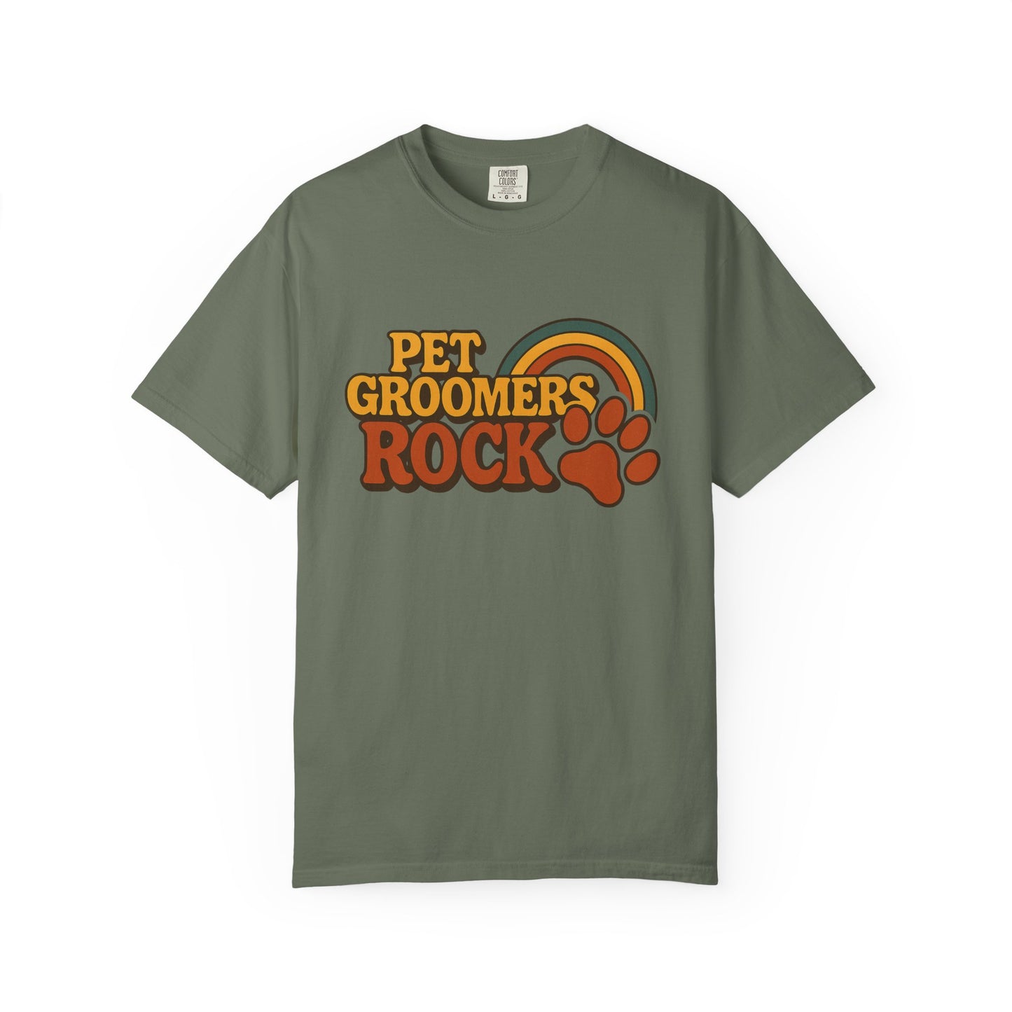 Pet Groomers Rock Unisex Garment-Dyed T-Shirt - Fun & Stylish Tee for Animal Lovers
