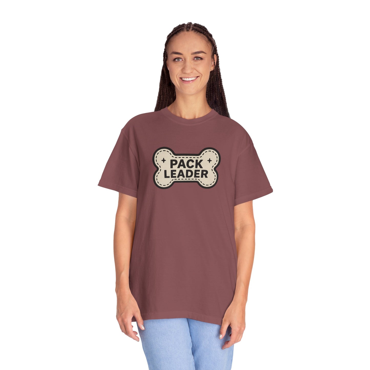 Pack Leader Unisex Garment-Dyed T-Shirt | Funny Dog Owner Gift, Pet Lover Tee, Casual Wear, Dog Mom, Animal Rescue Apparel