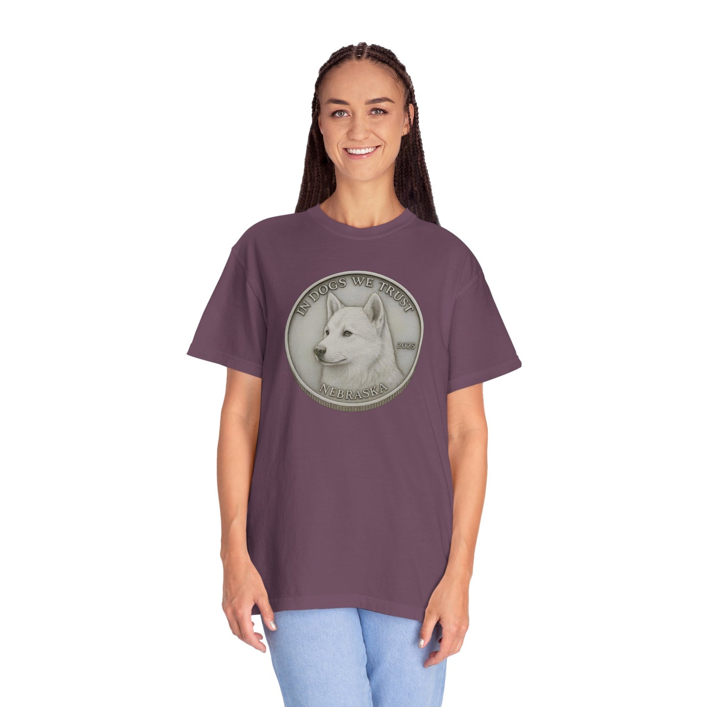 Nebraska State Coin T-Shirt Collection - Proud Dog Breed Illustrations